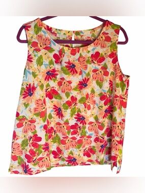 Talbots Sleeveless Floral Shell Top